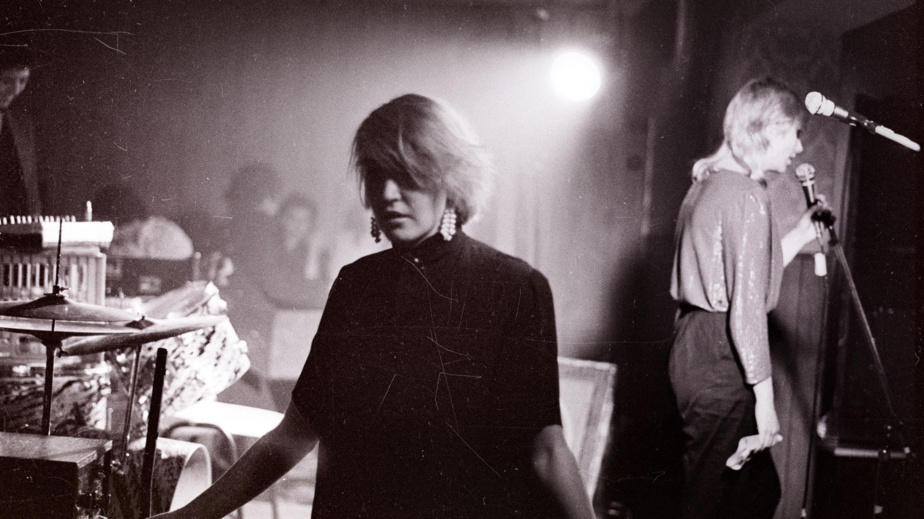 A archival photograph of '70s-'80s band The Oroton Bags.